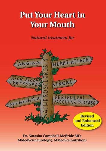 Book cover with a signpost listing various heart conditions on a red background.