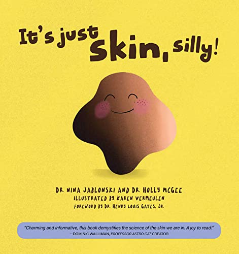 Book cover with illustrated, cartoon-style face on a reddish-brown shape.