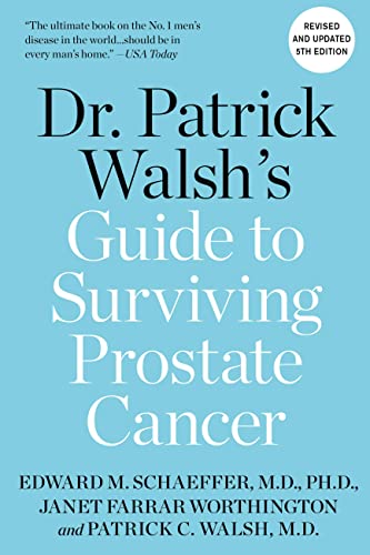 Book cover: "Dr. Patrick Walsh's Guide to Surviving Prostate Cancer," 5th edition.