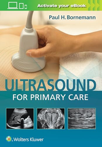 Book cover featuring a hand holding an ultrasound probe over skin.