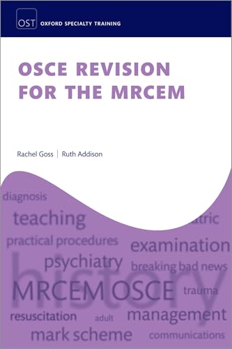 Book cover: "OSCE Revision for the MRCEM" with keywords in purple.
