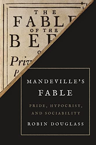 Book cover for "Mandeville's Fable: Pride" with black and beige tones.