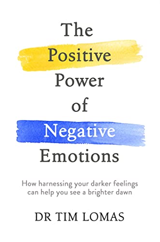 Book cover with watercolor brushstrokes, title “The Positive Power of Negative Emotions.”