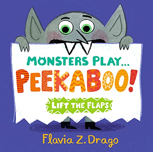 Book cover: a gray monster peeking from behind a white banner.