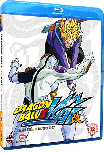 "Blu-ray case with Dragon Ball Z Kai Season 3 anime cover art."