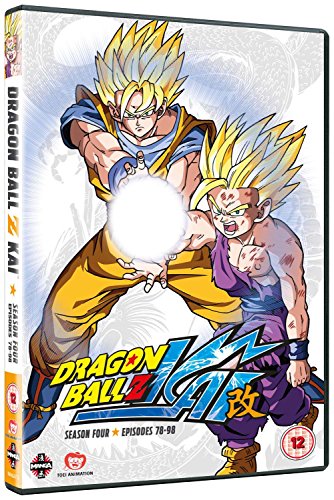 Dragon Ball Z Kai Season 4 DVD cover featuring Goku and Gohan.