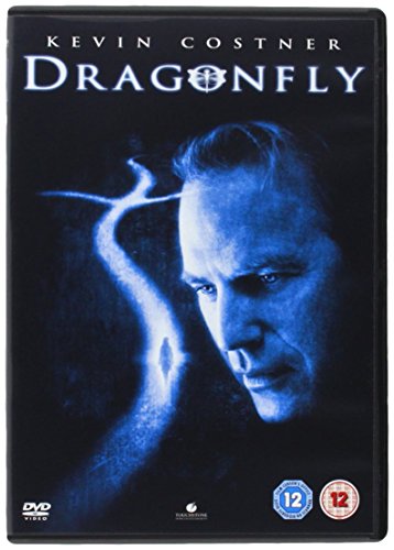 Dragonfly" DVD cover featuring Kevin Costner’s face and a blue, swirling image.