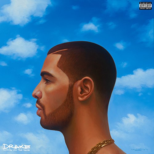 Drake album cover: portrait of a man against a blue, cloudy sky.