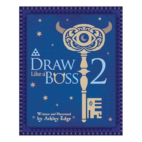 Book cover titled Draw Like a Boss 2 featuring a stylized key illustration.