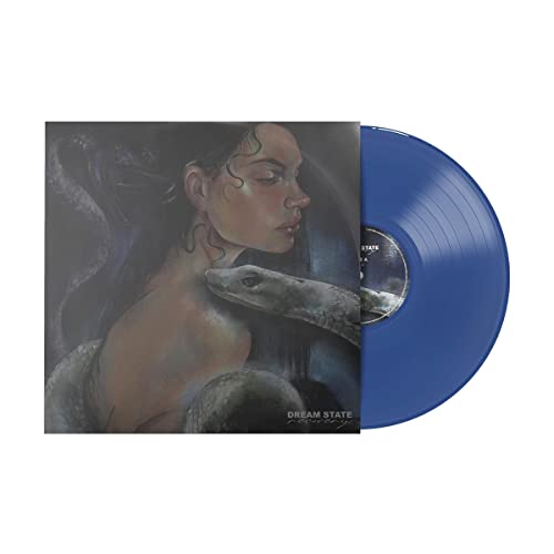 Dream State “Recovery” vinyl record with painted cover art and blue disc.