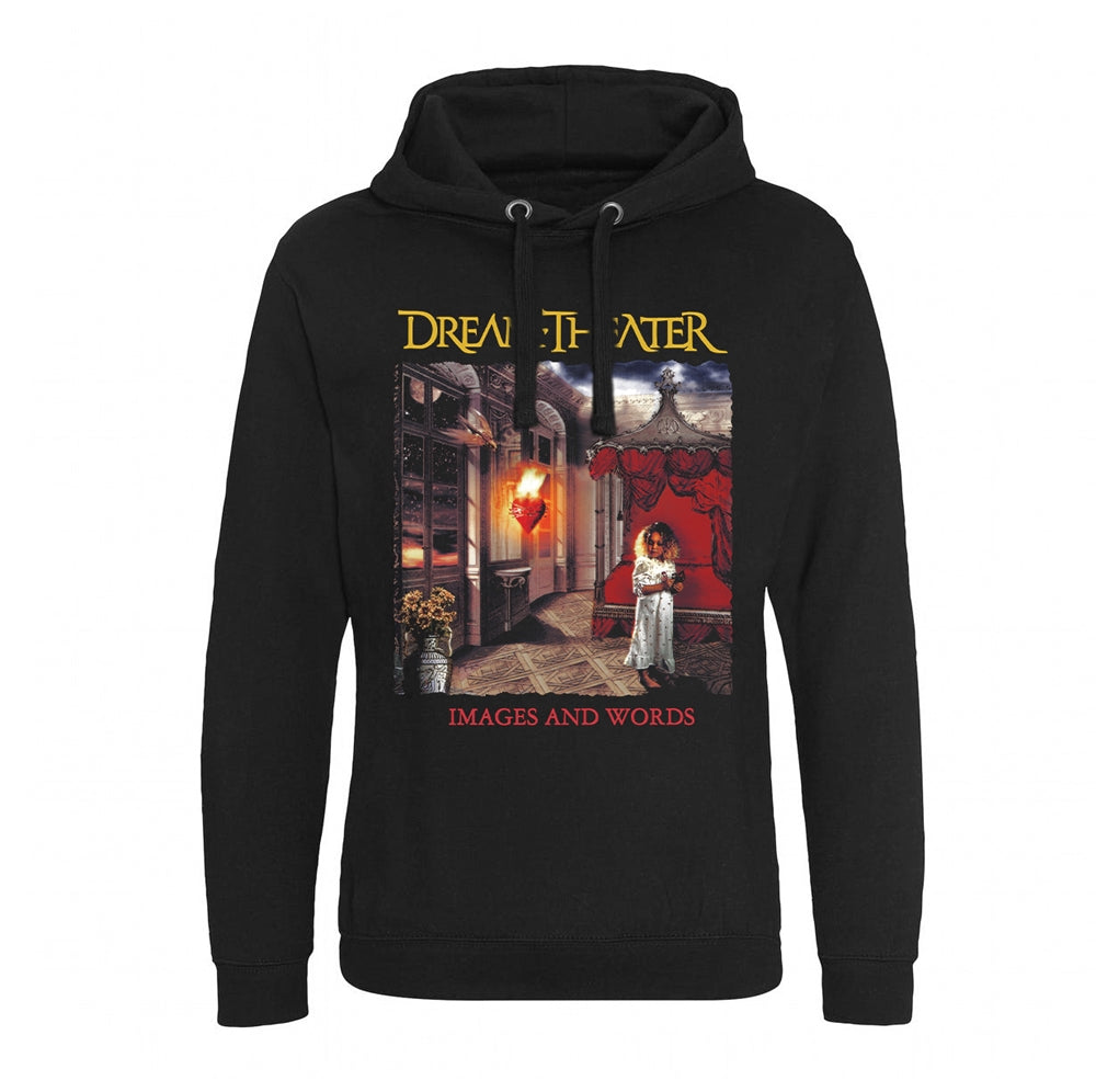 Black Dream Theater hoodie featuring the "Images and Words" album art.