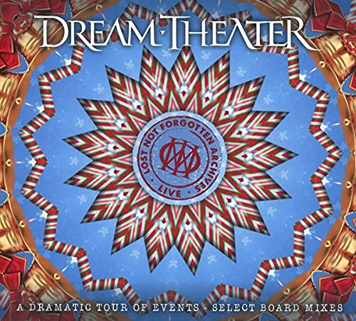 Dream Theater album cover: red and blue starburst design with band logo.