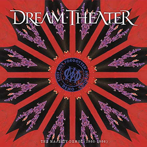 Dream Theater album cover: red and black radial burst with band logo.