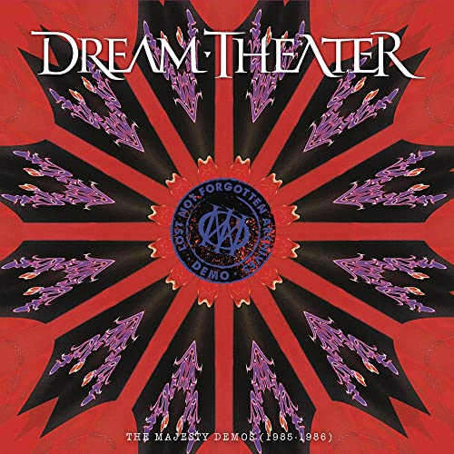 Dream Theater album cover: red radial burst with band logo and text.