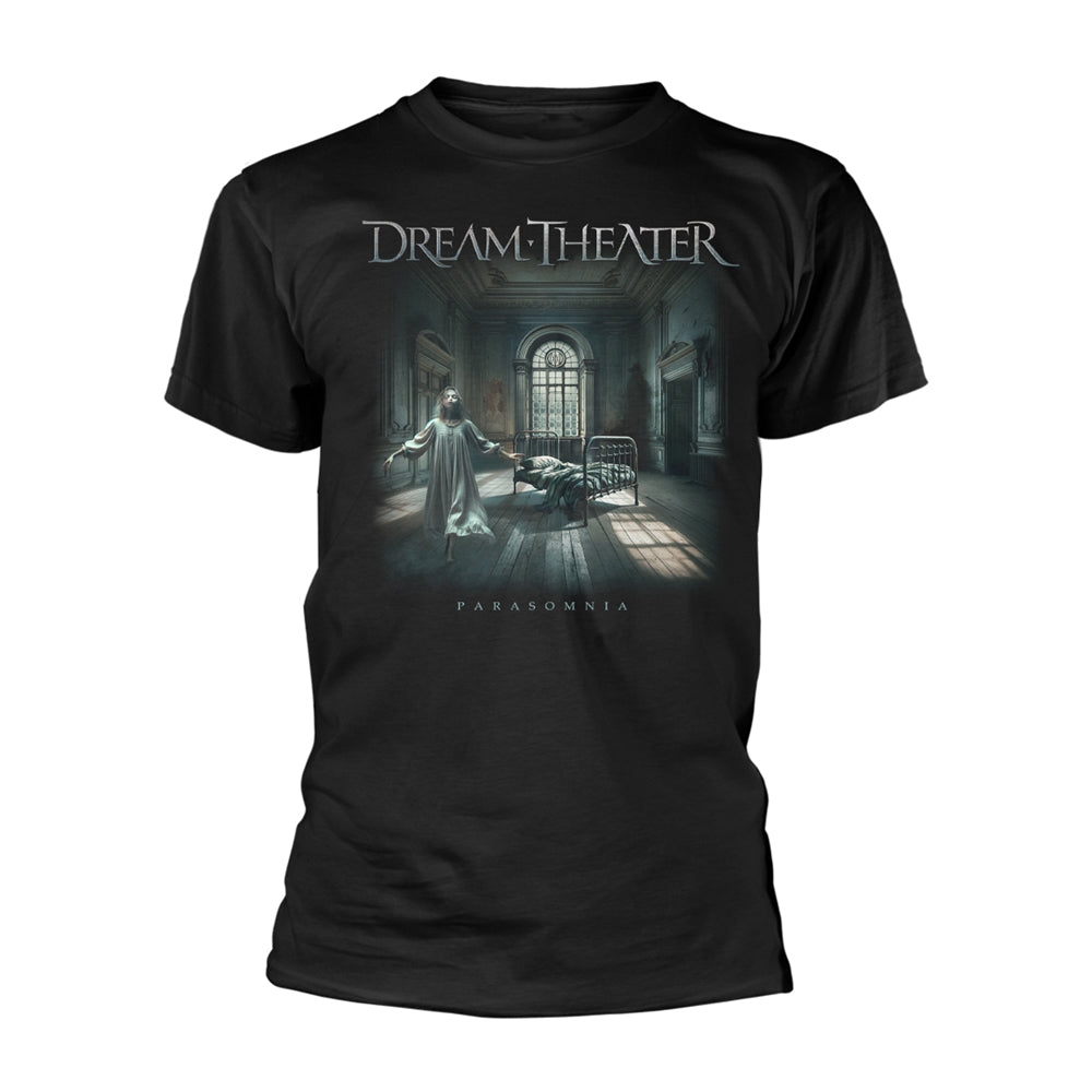 Black t-shirt with Dream Theater’s “Parasomnia” album art featuring a ghostly figure.