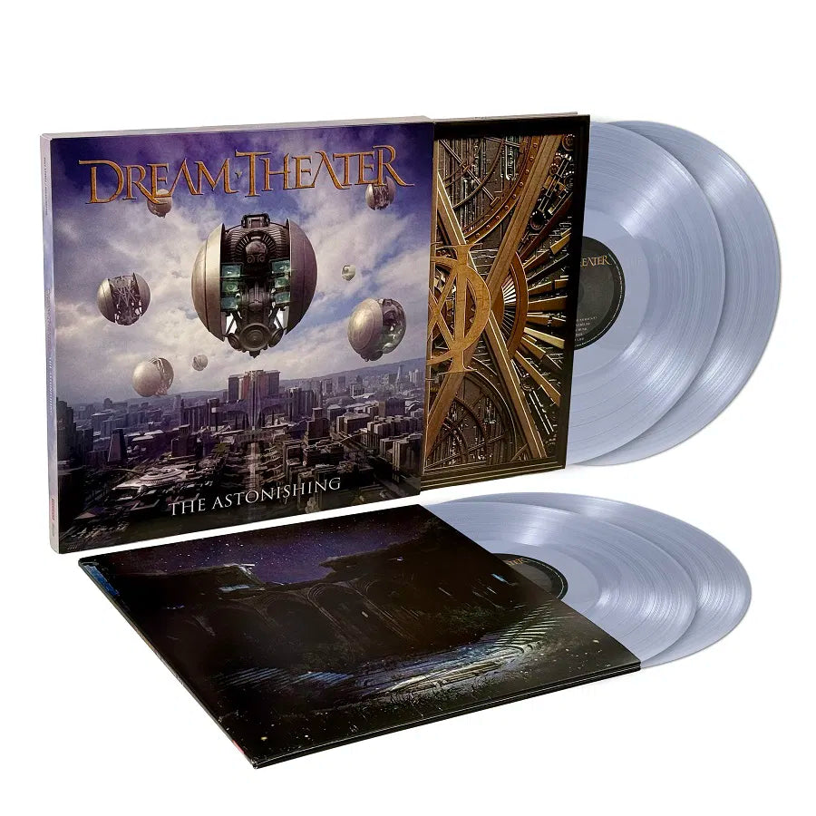 Dream Theater’s “The Astonishing” vinyl album with two clear records.