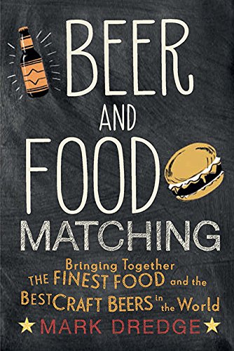 Book cover: "Beer and Food Matching" with illustrations of beer and a burger.