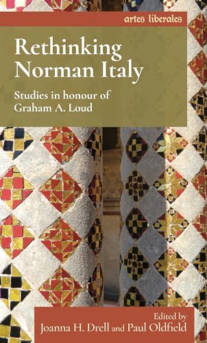 Book cover: "Rethinking Norman Italy" with mosaic column detail.