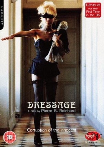 DVDLC DVD cover featuring a woman in black lingerie and a blindfold.