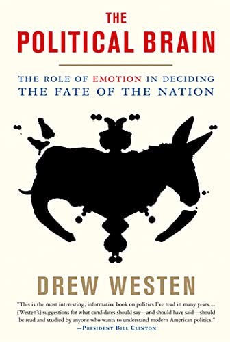 Book cover: "The Political Brain" with a donkey and elephant silhouette.