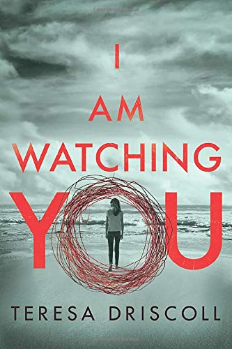 Book cover: stormy sky, red text, woman standing in a red circle.