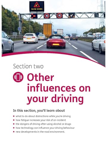 Book cover with highway scene and text: “Other influences on your driving.”