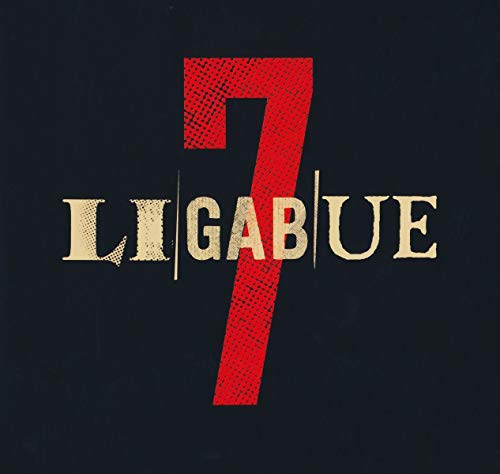 Dark album cover with a large red number 7 and band name Ligabue.