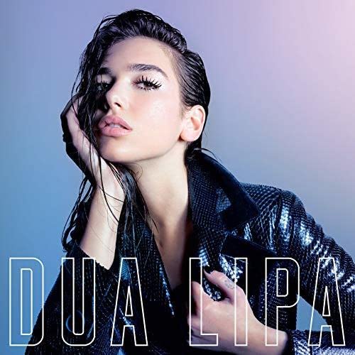 Dua Lipa album cover with artist portrait and name in white text.