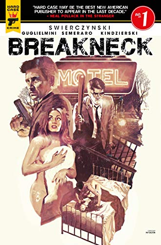Comic book cover: "Breakneck" featuring figures, a gun, and a motel sign.