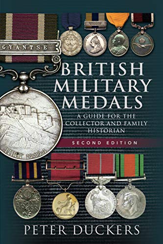 Book cover featuring various British military medals against a dark green textured background.
