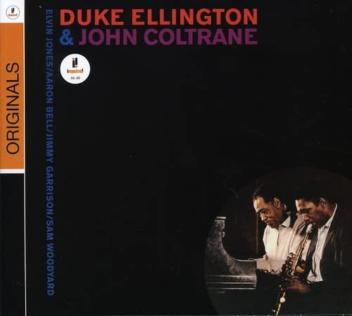 CD cover featuring Duke Ellington at piano with John Coltrane on saxophone.