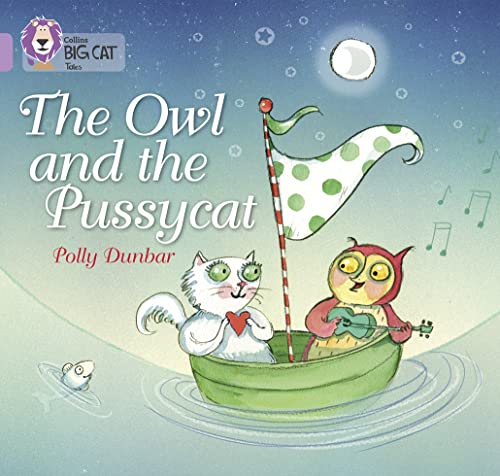 Owl and Pussycat in a boat, playing music under the moon.