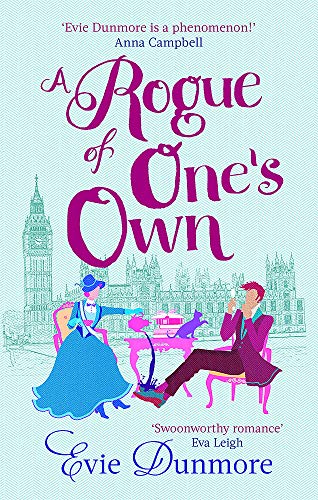 Book cover showing a woman and man having tea before the Houses of Parliament.
