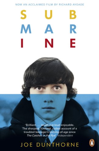 Book cover: "Submarine" featuring a young man with dark hair.