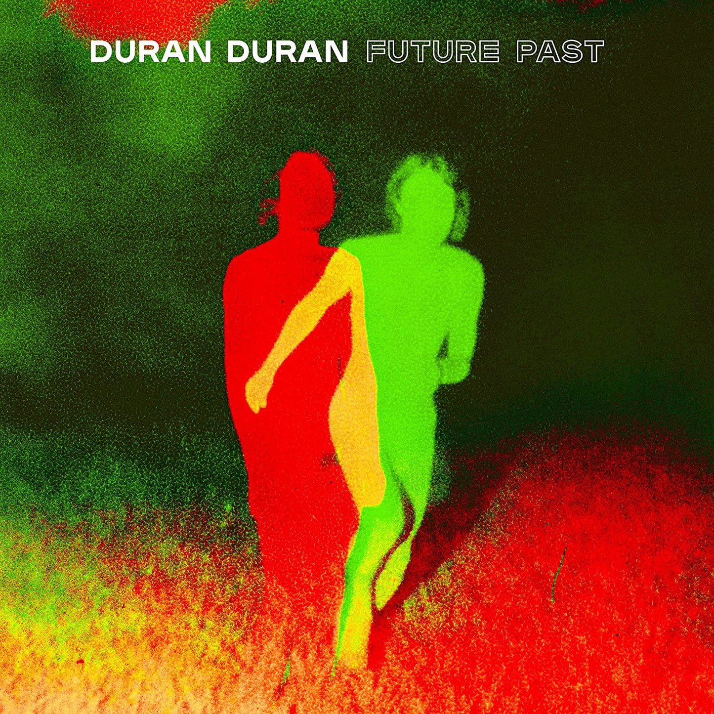 Duran Duran āFuture Pastā album cover with blurred, colorful figures.
