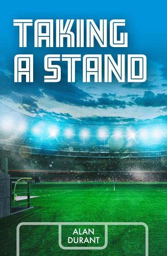 Book cover with stadium lights and green field, titled “Taking a Stand.”