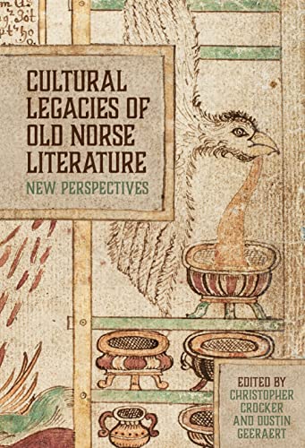 Book cover: “Cultural Legacies of Old Norse Literature” with bird illustration.