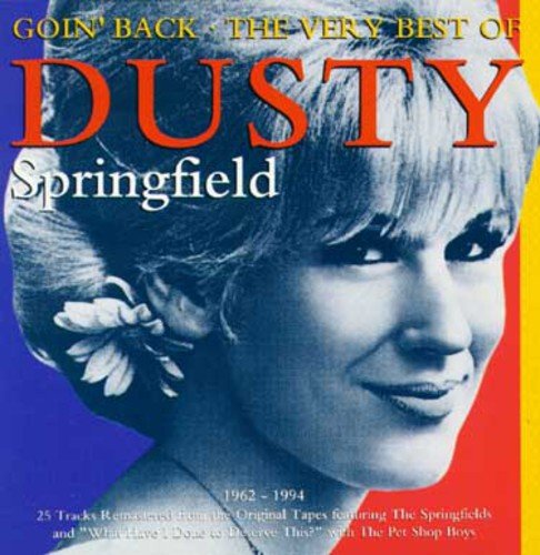 Dusty Springfield album cover, close-up portrait with flower detail.