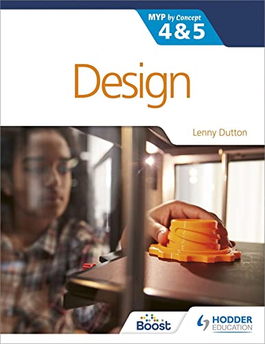 Book cover for Design for IB MYP 4&5 featuring a 3D printer.