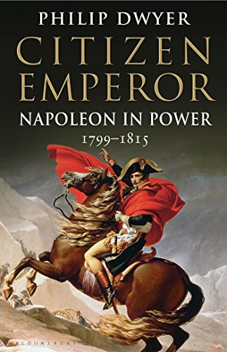 Book cover: "Citizen Emperor" featuring Napoleon on horseback, painting detail.