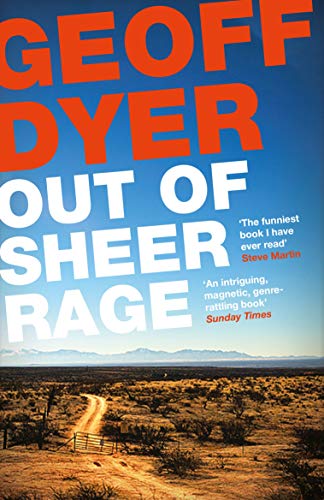 Book cover: "Out of Sheer Rage" with desert landscape below text.