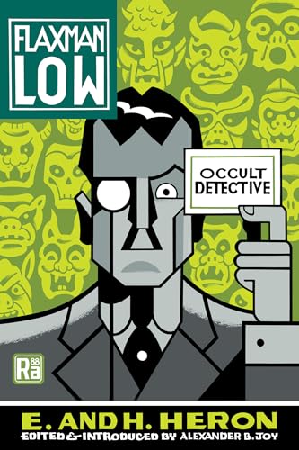 Stylized book cover featuring a geometric detective holding a card.