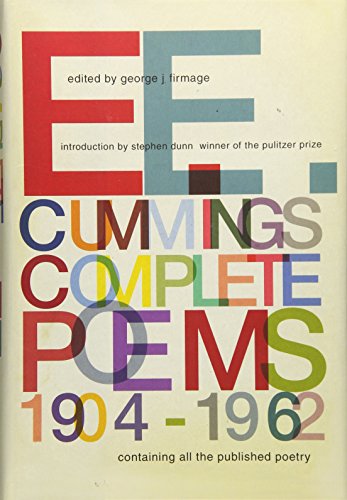 Book cover for E. E. Cummings: Complete Poems 1904-1962 with overlapping colorful typography.