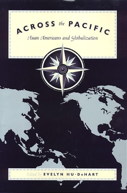 Book cover: "Across the Pacific" with a compass and world map.