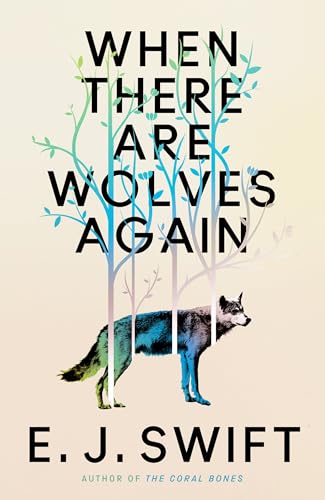 Book cover: wolf silhouette blended with light blue tree branches.