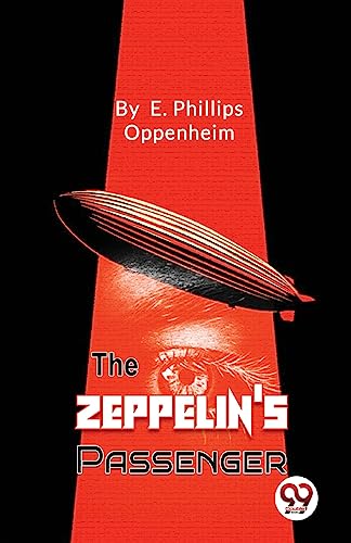 Book cover: red background, silver airship, and a large eye.