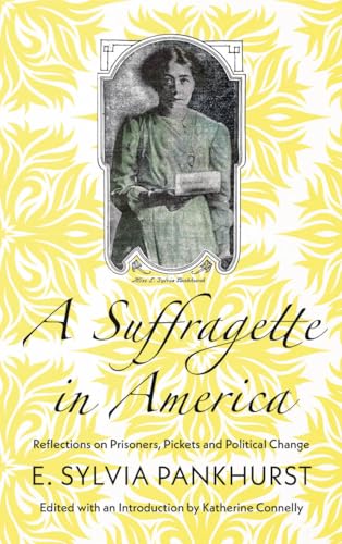 Book cover: portrait of Sylvia Pankhurst on a yellow floral background.