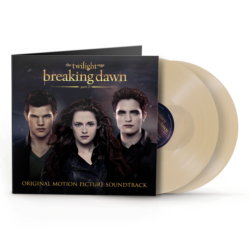 “Breaking Dawn Part 2” soundtrack vinyl record with character cover art.