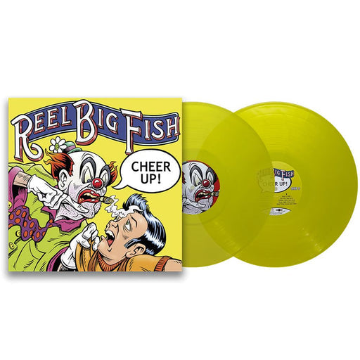 Reel Big Fish" album cover and yellow vinyl records shown.