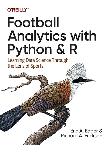 Book cover: "Football Analytics with Python & R" featuring a bird illustration.